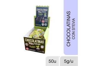 COLONIAL - Chocolatinas 70% con stevia