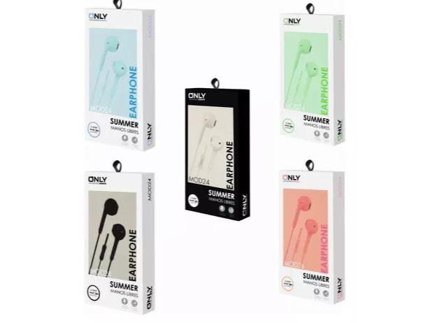 AURICULARES CON CABLE ONLY EN CAJA