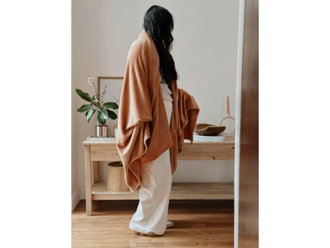 Mantita color ladrillo