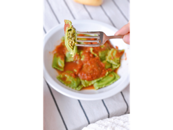 Ravioles de verdura y carne