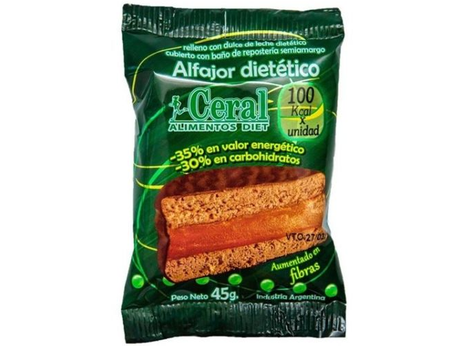 Alfajor dietetico negro