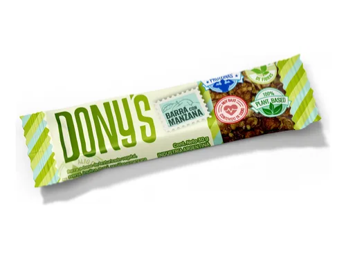 Barra de cereal de manzana verde