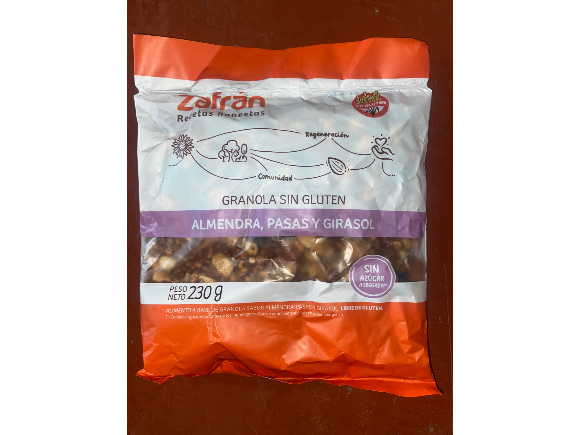 Granola SIN TACC y sin azúcar agregada