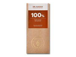 Barra de chocolate 100 % cacao - SIN TACC