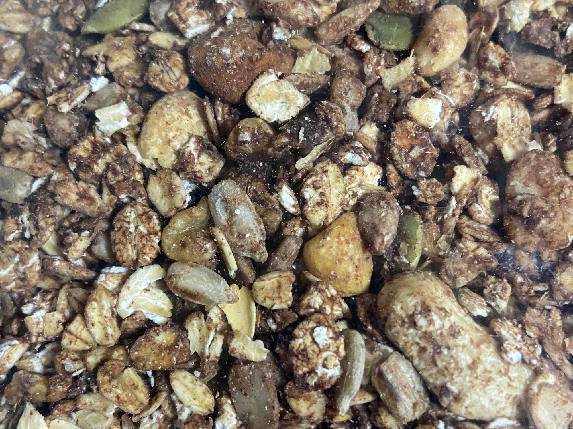 Granola con chocolate proteica