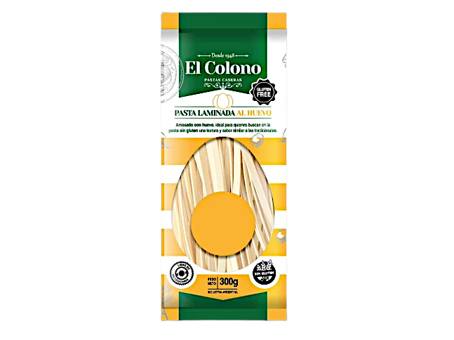 Fideo al huevo sin TACC