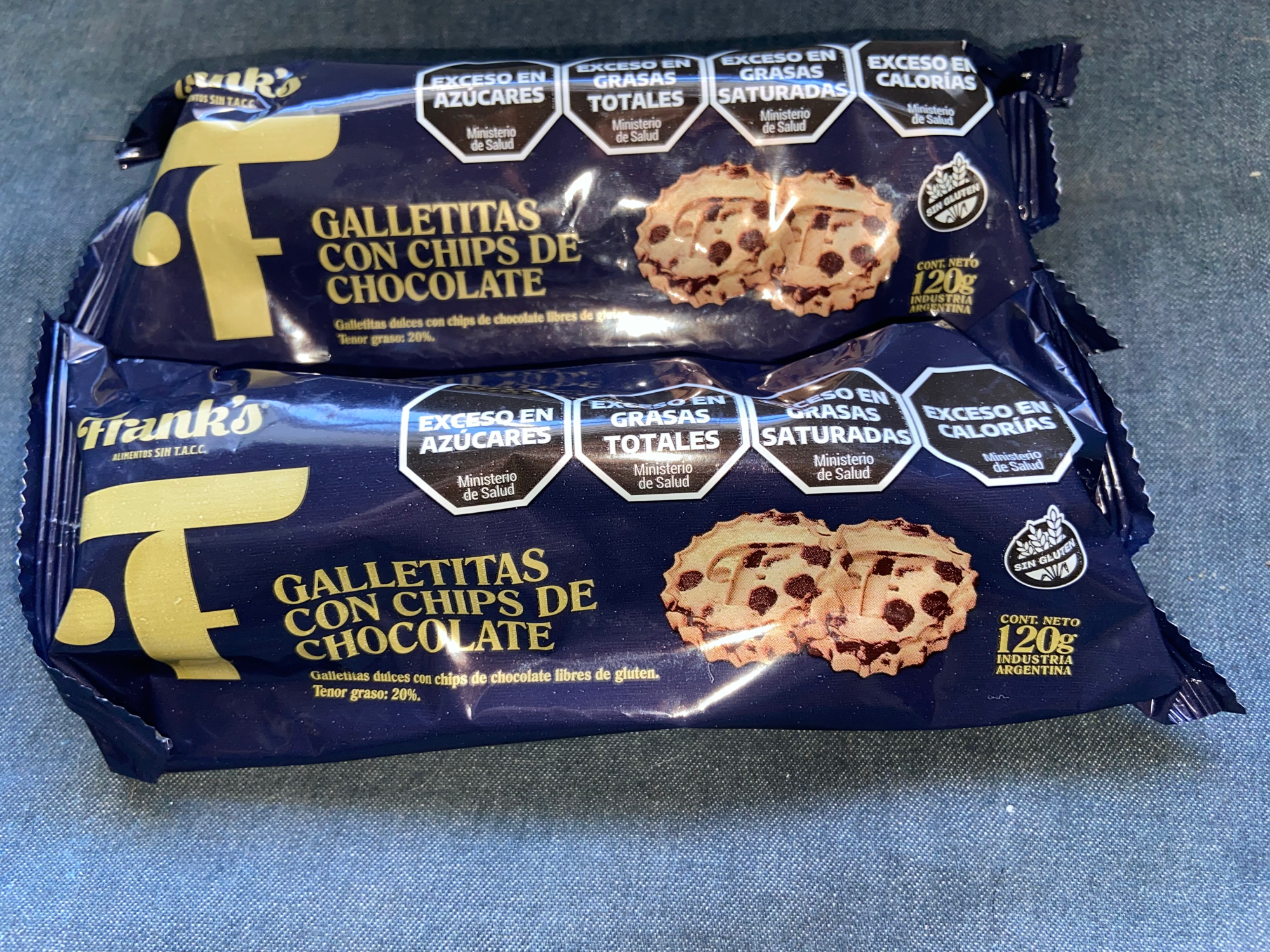 Galletitas con chips de chocolate sin TACC