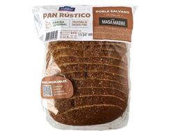 Pan doble salvado de masa madre