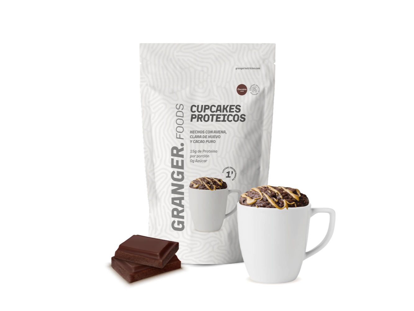 Premezcla para cupcakes proteicos en microondas