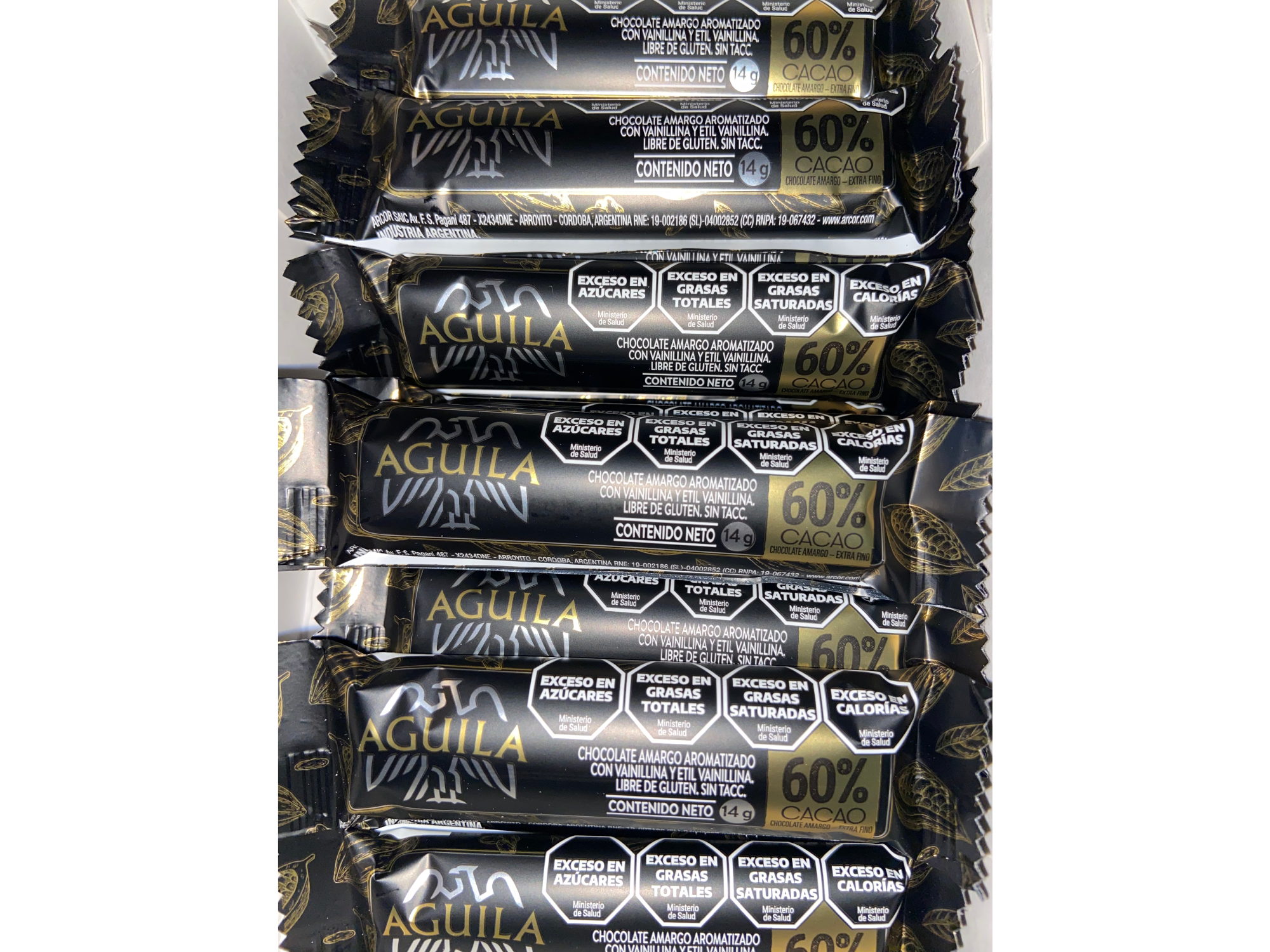 Chocolate Águila en barra 60% cacao