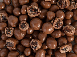 Pasas de uva con chocolate