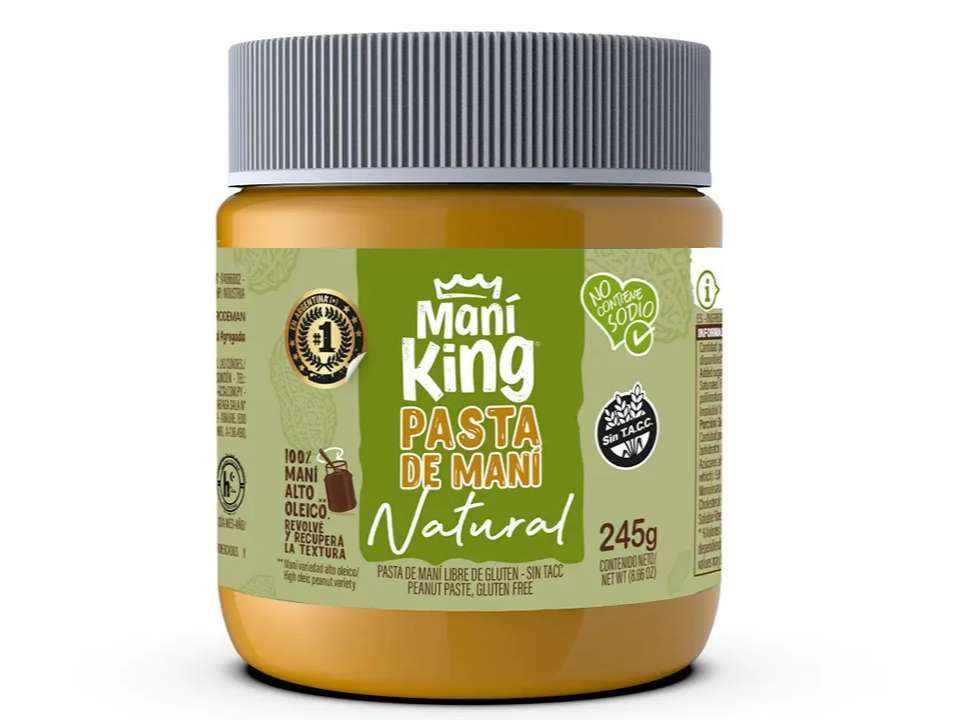 Pasta de maní natural SIN TACC