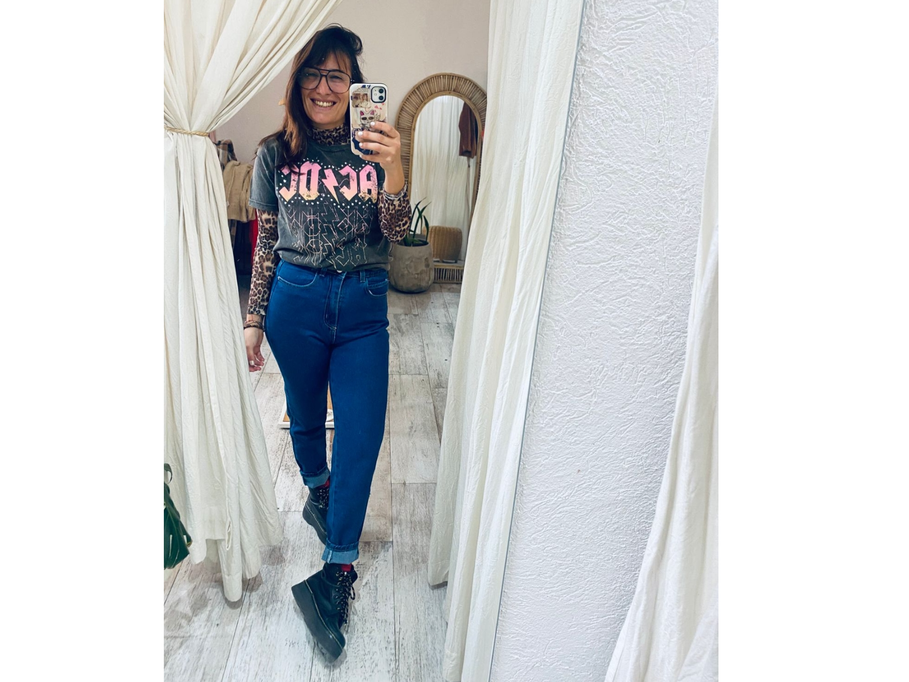 Jean Mom Blue