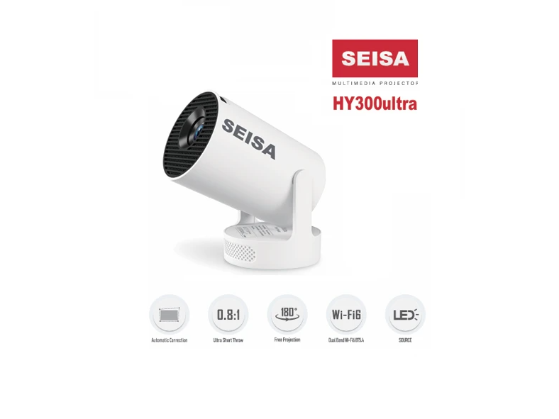 HY300ULTRA PROYECTOR SMART CON ANDROID HD 720P SEISA