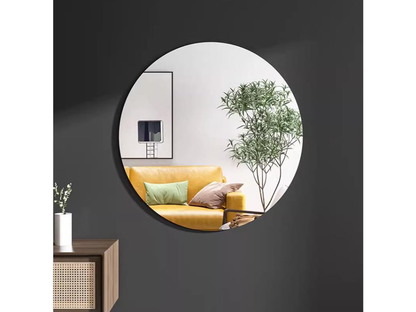 ESPEJO ACRILICO DECO REDONDO 50 X 50