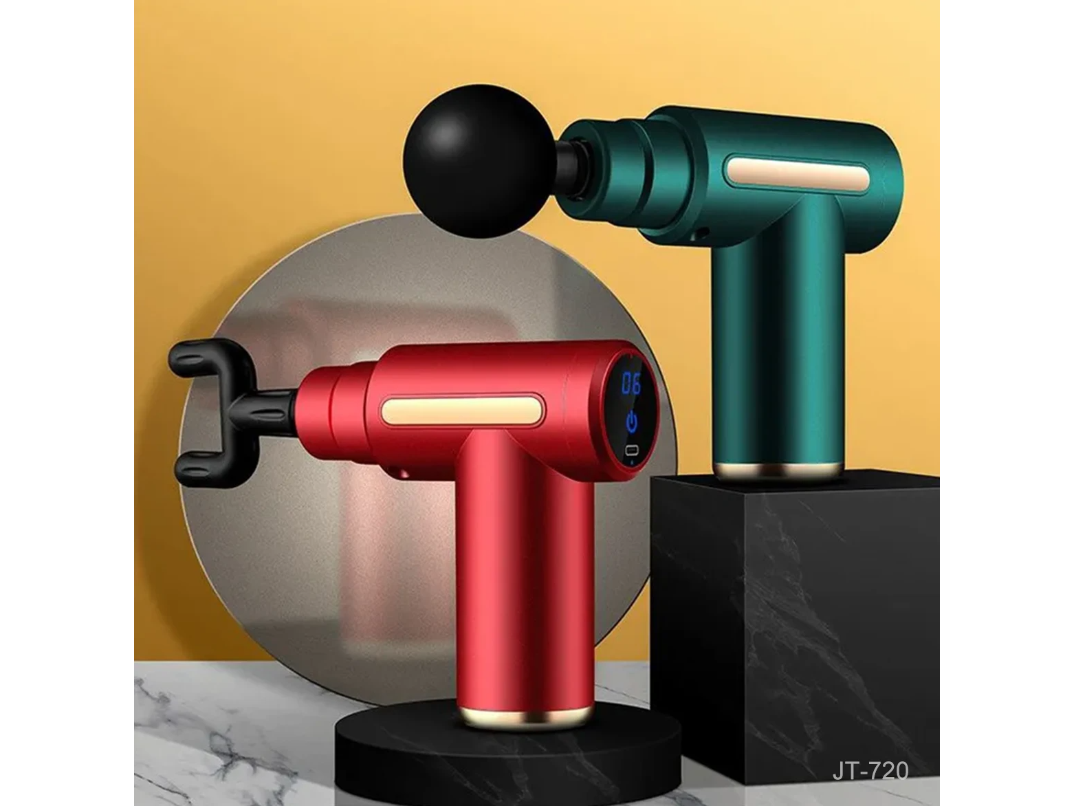 PISTOLA MASAJEADORA RECARGABLE JT 720