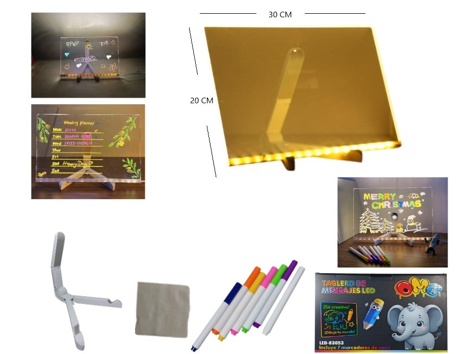 PIZARRA MAGICA LED 20 X 30 USB