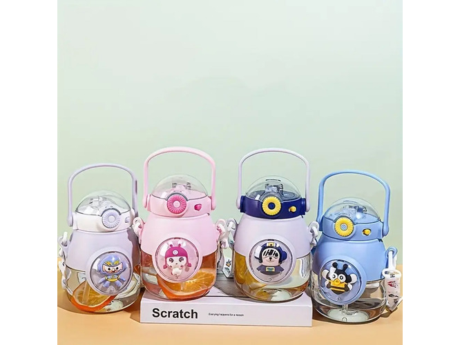 Botella De Agua Redondo Con Pico De Goma WF66