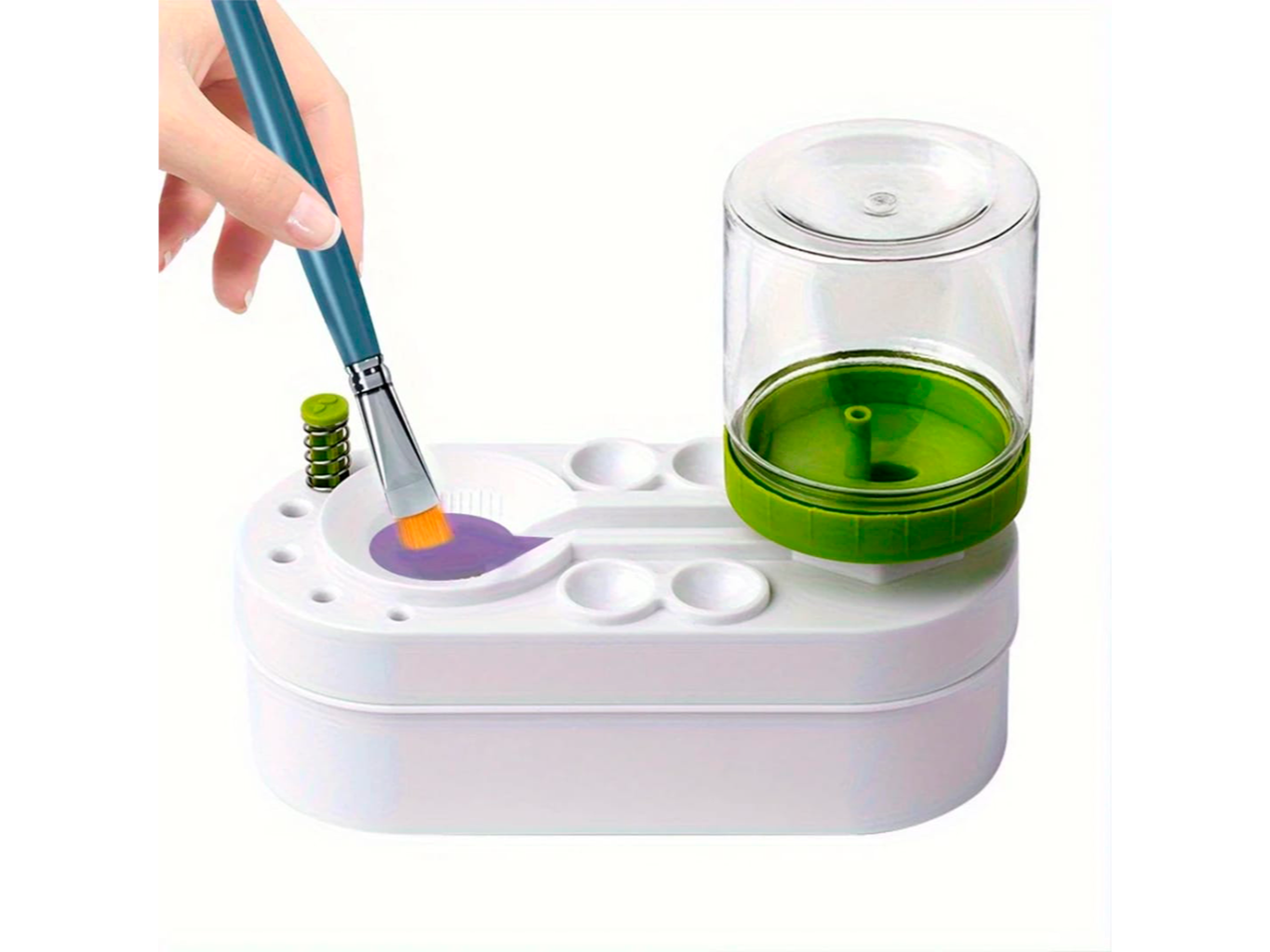 Paleta con Limpiador de Pinceles