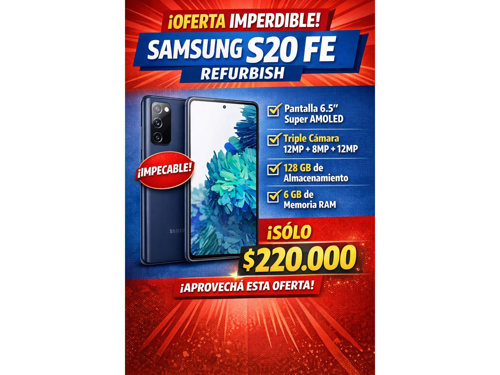 SAMSUNG S20 FE 128 GB