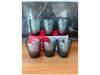 VASO VIDRIO LABRADO X 6