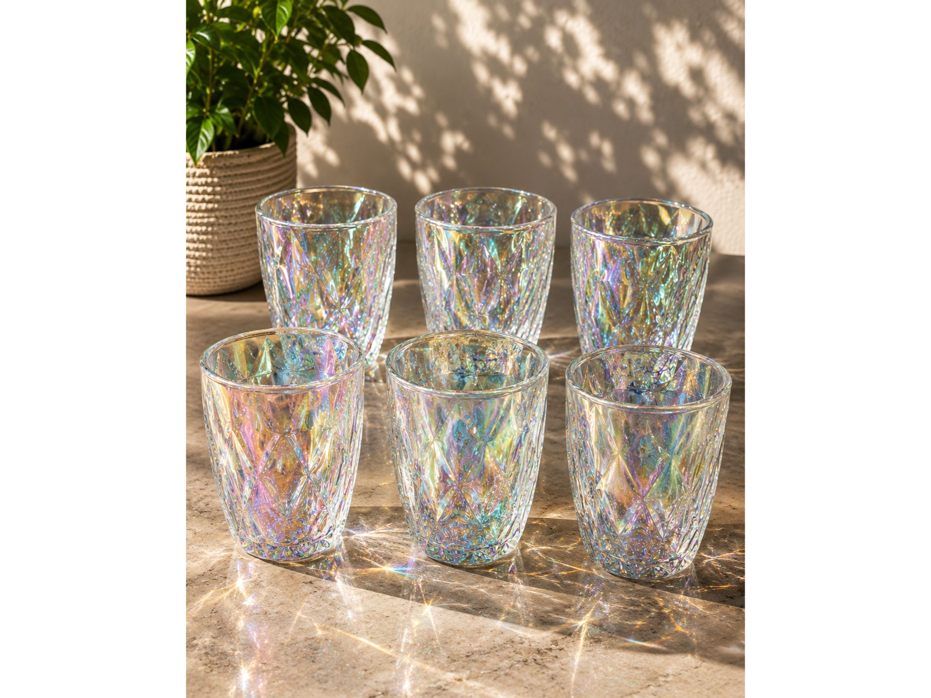 VASOS TORNASOLADOS X 6