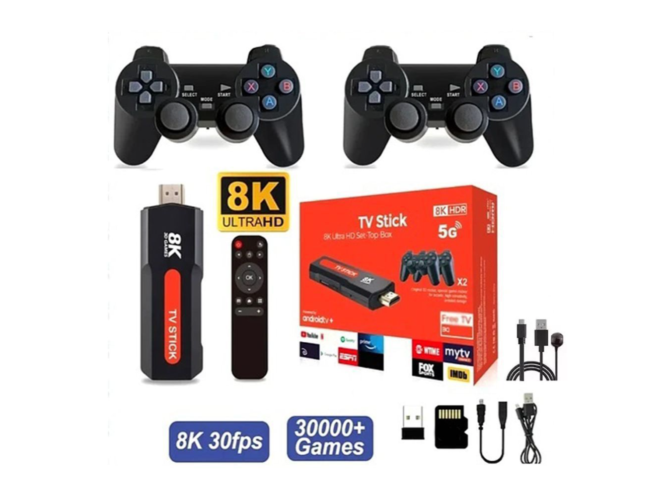 CONSOLA TV STICK ANDROID CON JUEGOS