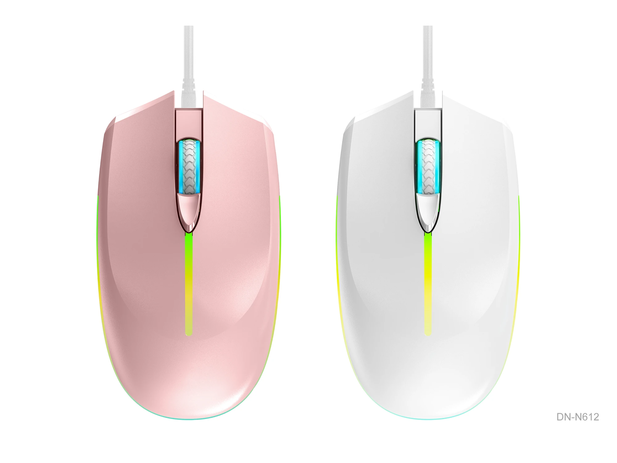 MOUSE ILUMINADO CON CABLE USB 4D DN-N612
