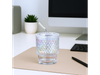 VASO TORNASOLADO CON BOMBILLA DE VIDRIO