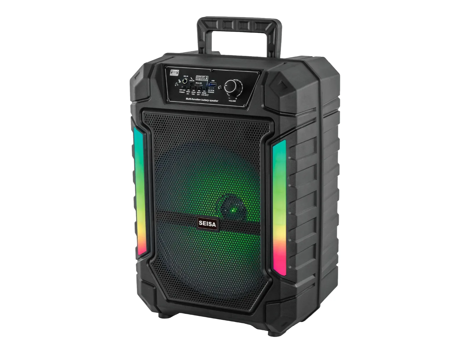 PARLANTE BLUETOOTH SEISA DE 12" CON MICOROFONO CABLEADO YX-H1231C