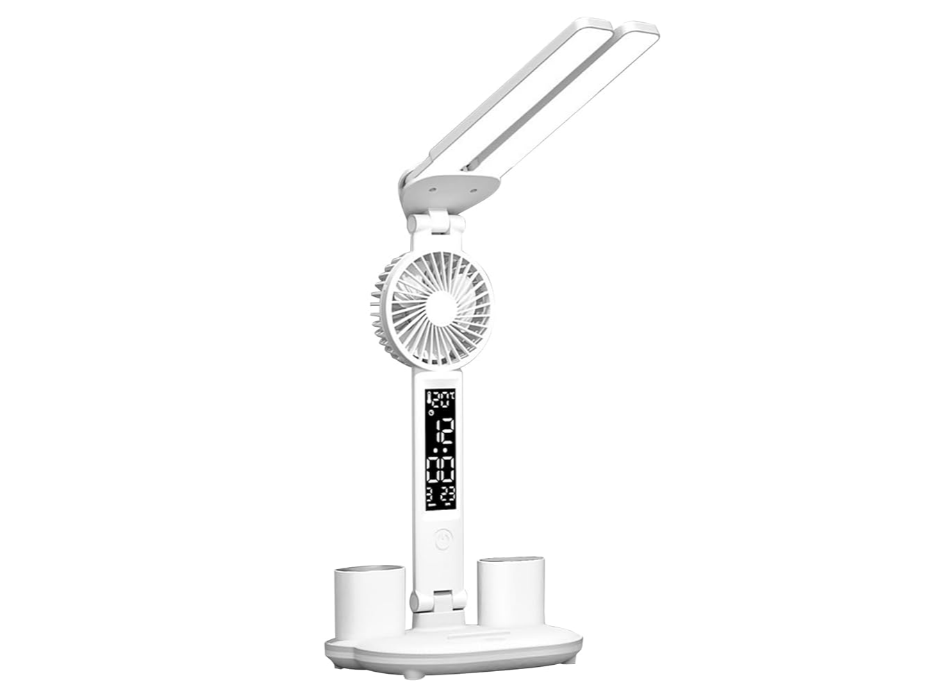 LAMPARA DE ESTUDIO DOBLE CON VENTILADOR LAPICERO