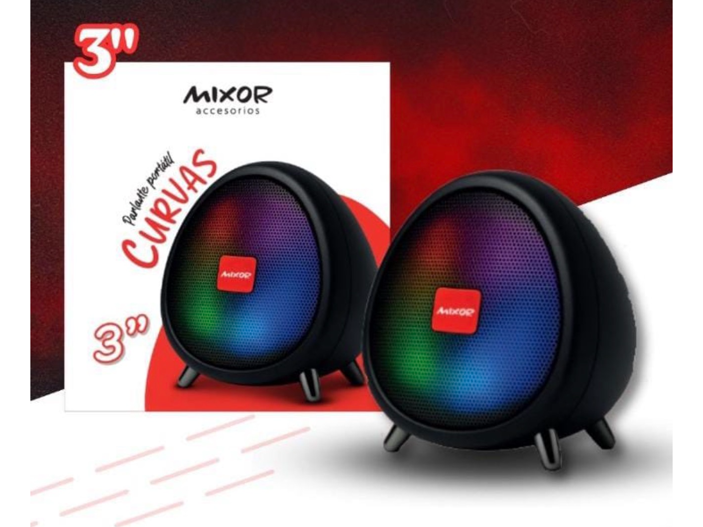 PARLANTE MIXOR CURVAS 3 PULGADAS