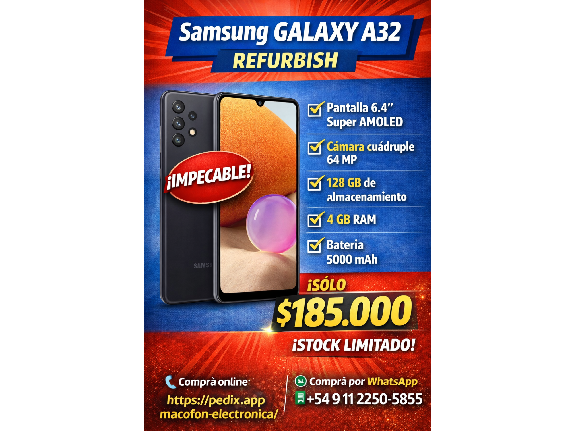SAMSUNG A32 128 GB