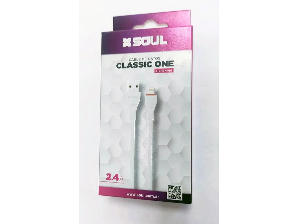 CABLE USB SOUL CLASSIC ONE IPHONE