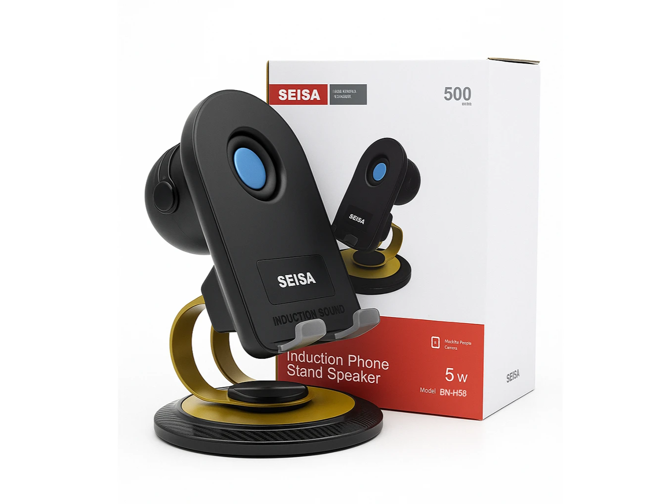 BN-H58 BASE SOPORTE PARA CELULAR CON PARLANTE BLUETOOTH E INDUCCION