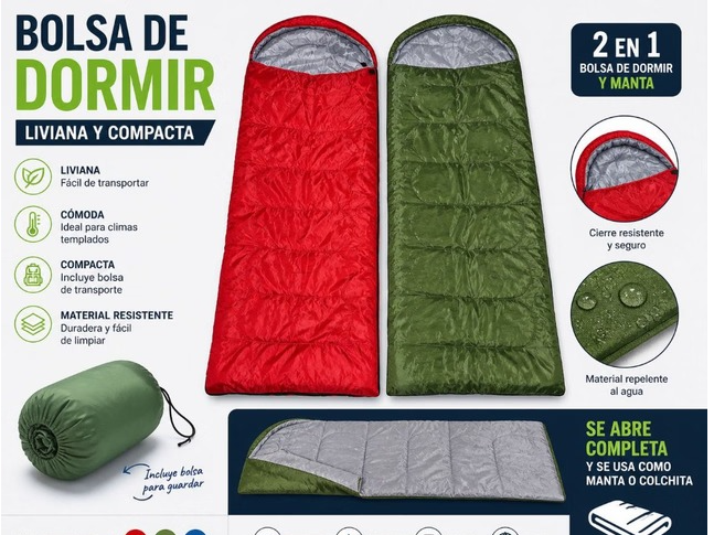 BOLSA DE DORMIR 2 EN 1 / SL2X7
