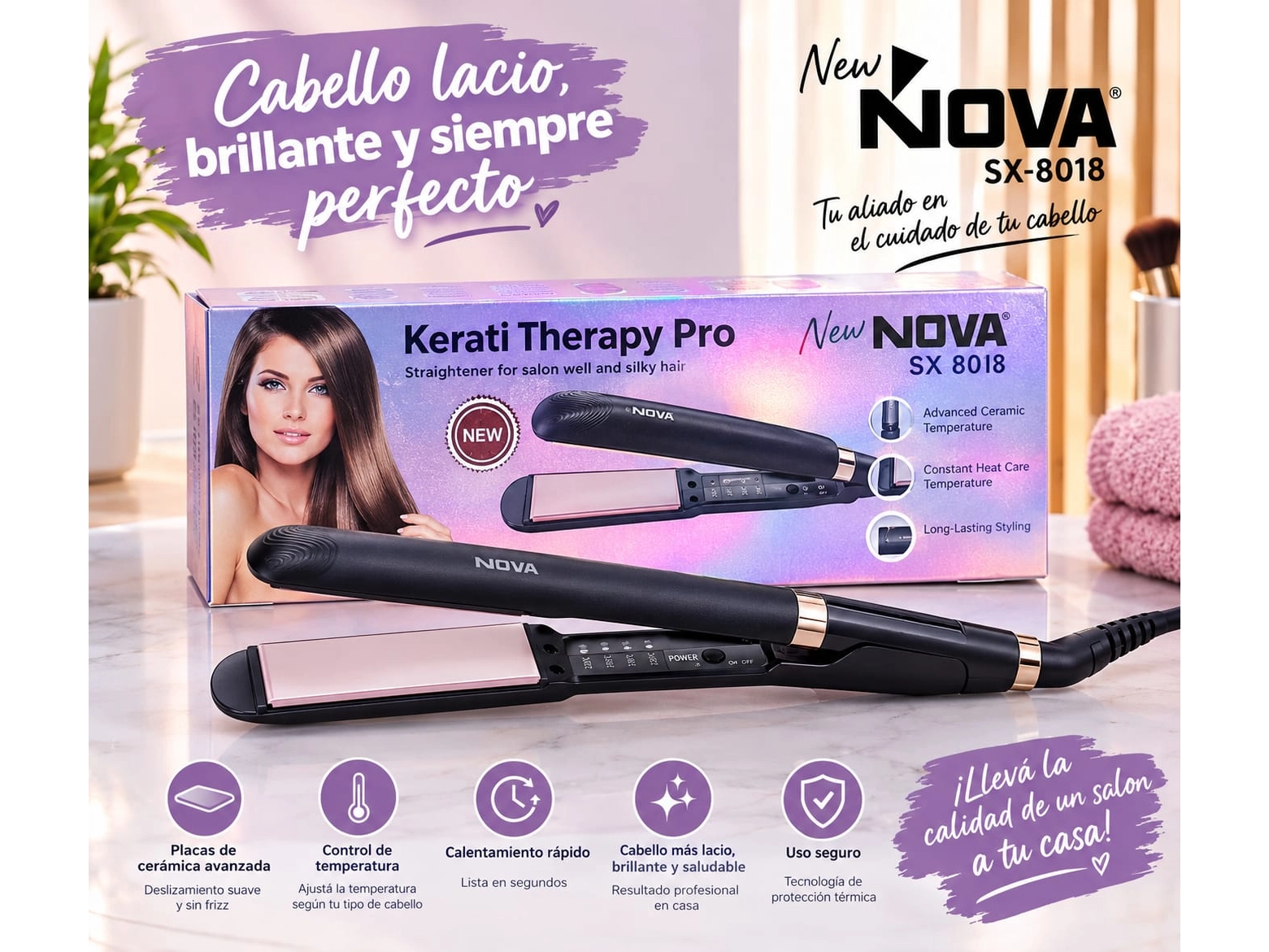 PLANCHITA NOVA SX-8018-KERATI THERAPY PRO
