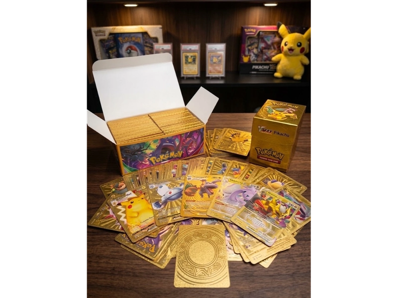 Mazo de Cartas Pokémon Doradas
