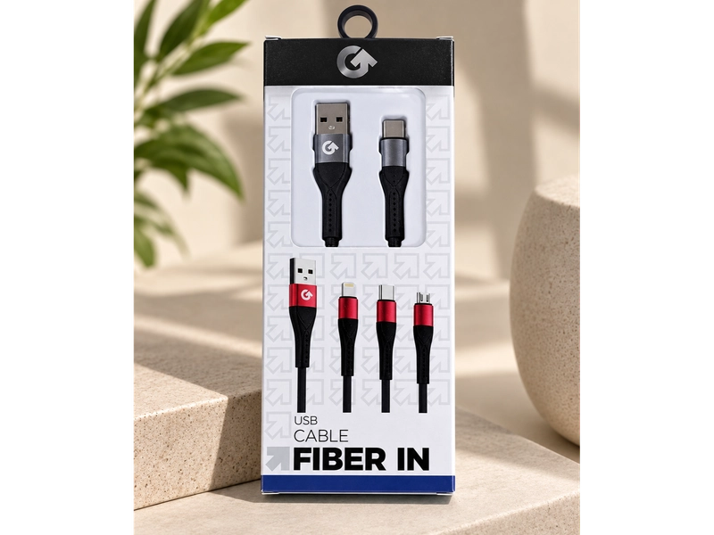 CABLE USB A TIPO C FIBER IN