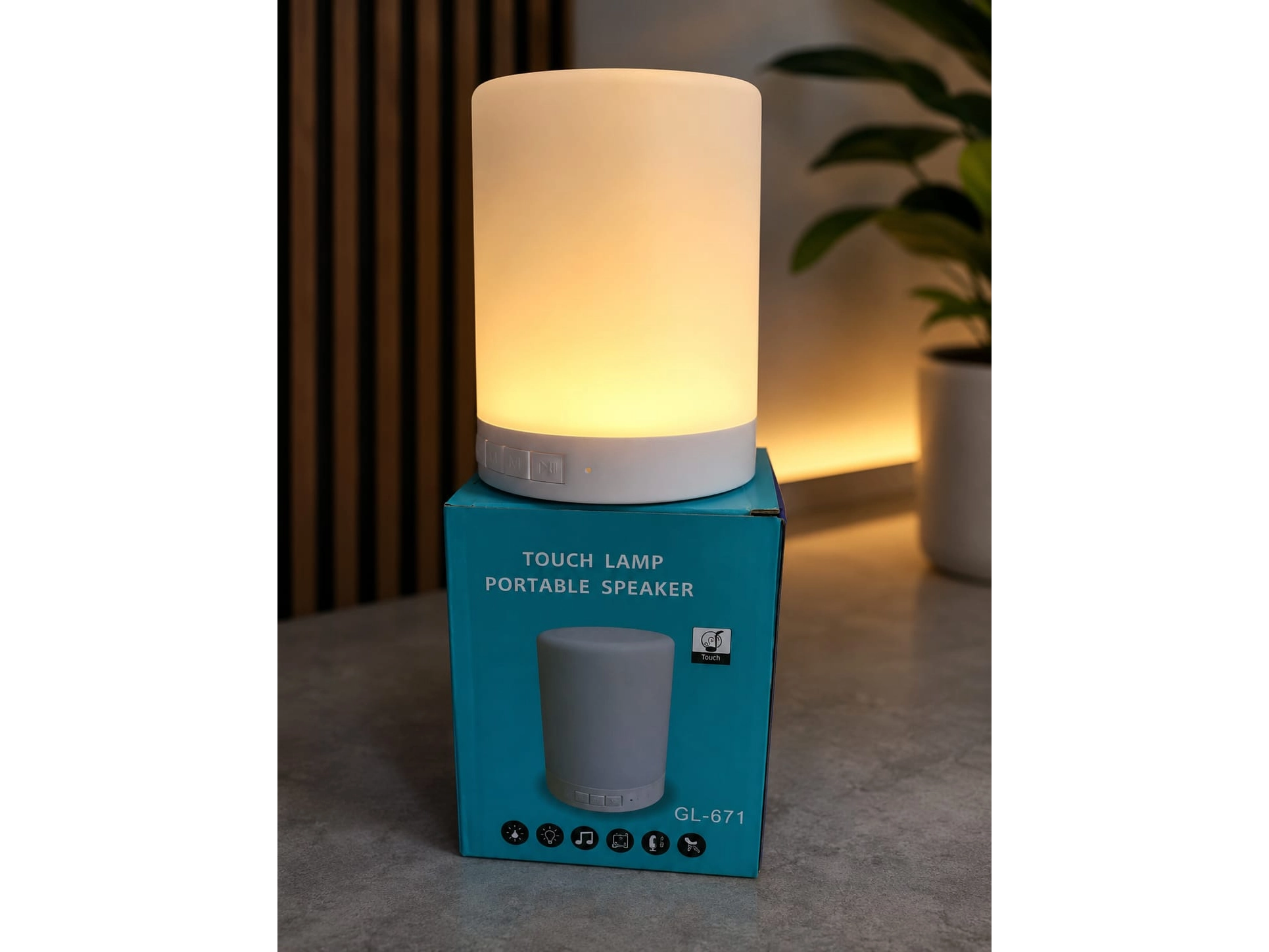 Lampara parlante touch lamp 671