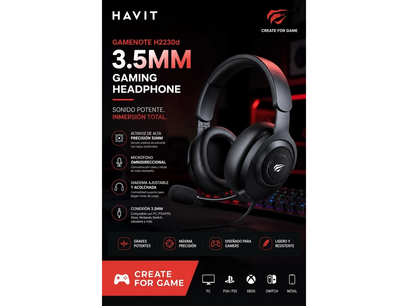 AURI GAMER HAVIT 2230 3.5MM