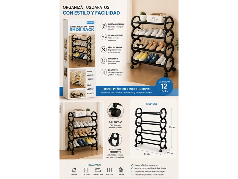 Organizador de zapatos SIMPLE MULTIFUNCIONAL