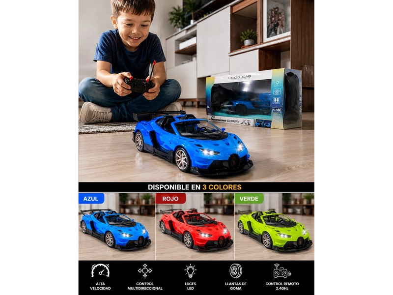 AUTO DEPORTIVO A RADIO CONTROL