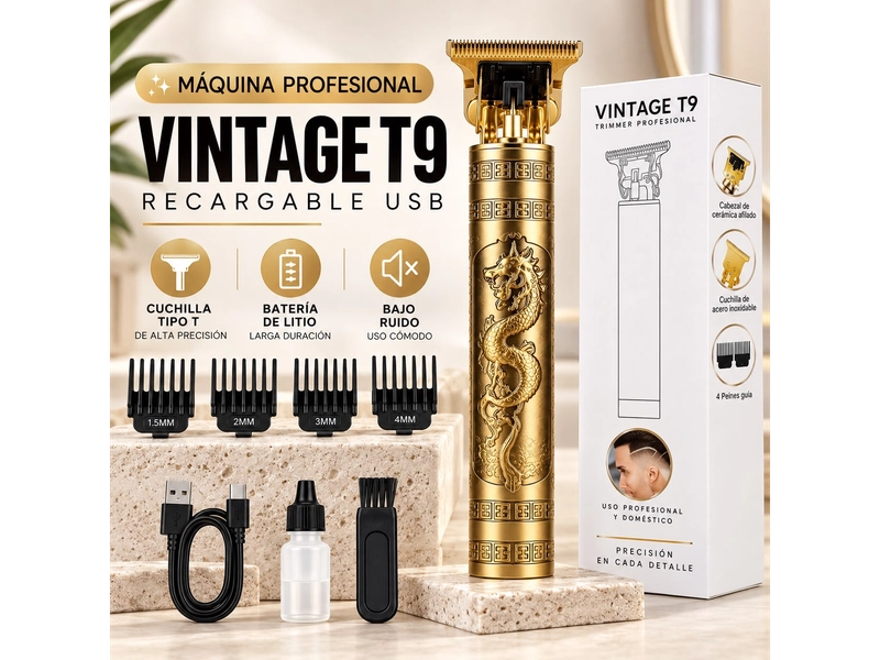 MAQUINA PELO TRIMMER T9 VINTAGE