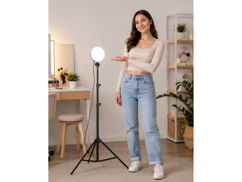 LÁMPARA LED CON TRÍPODE DE 1,20 M