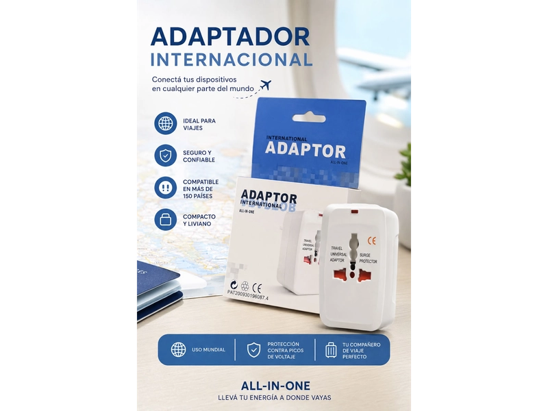 ADAPTADOR UNIVERSAL VIAJERO