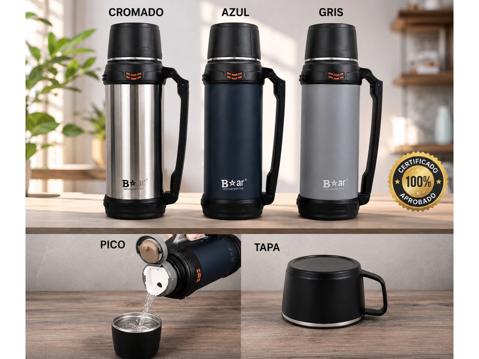 Termo tipo camping 1600 ml de Mundo Mix