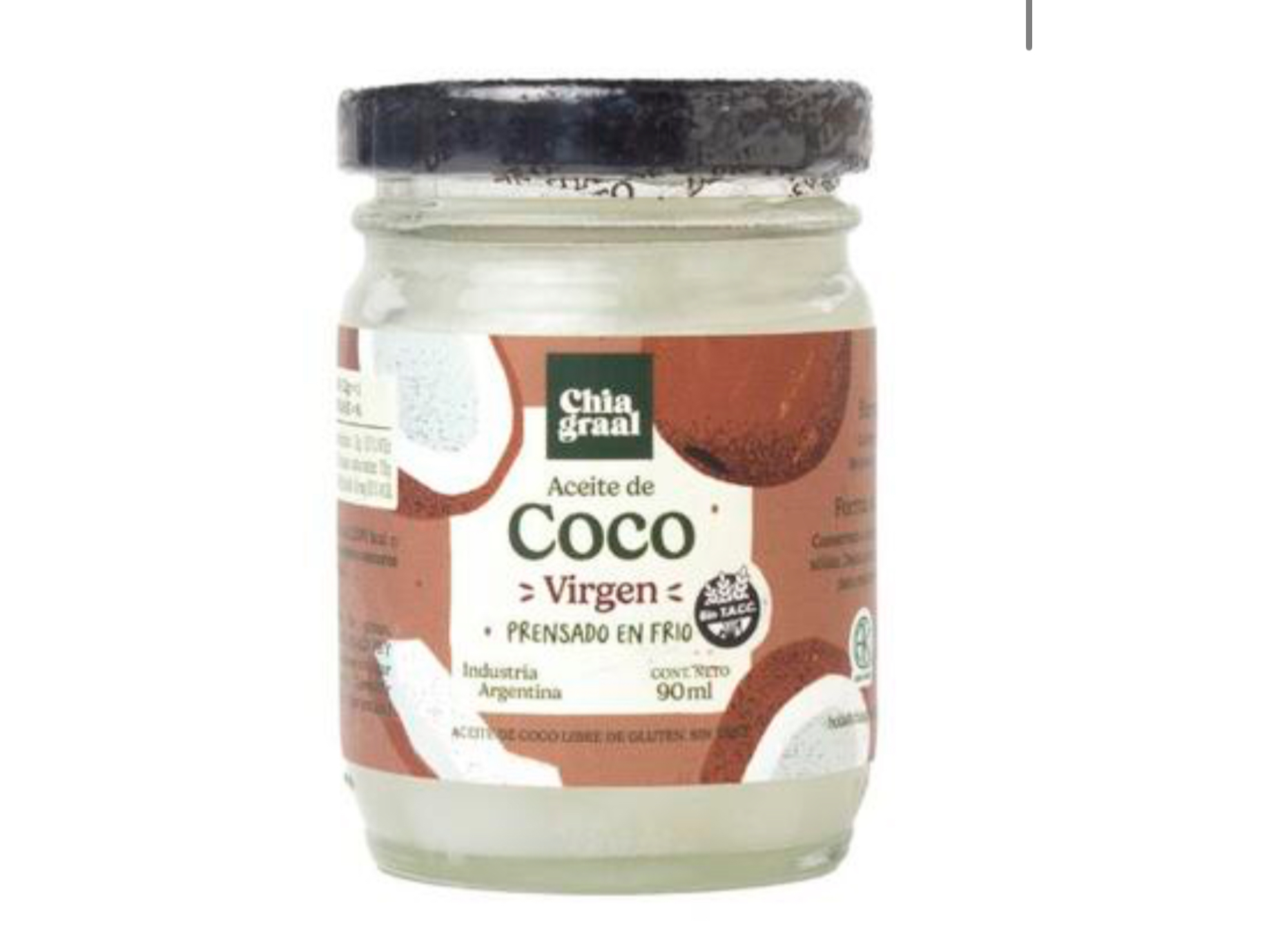 Aceite de Coco Virgen x 90ml - Chia Graal