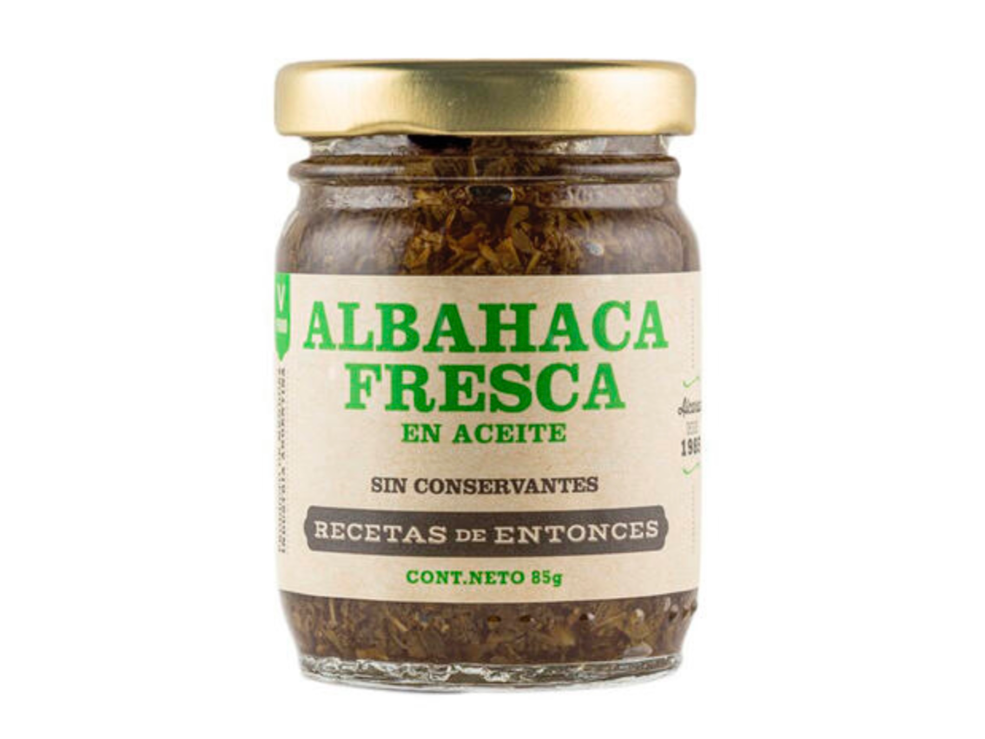 Albahaca fresca en aceite