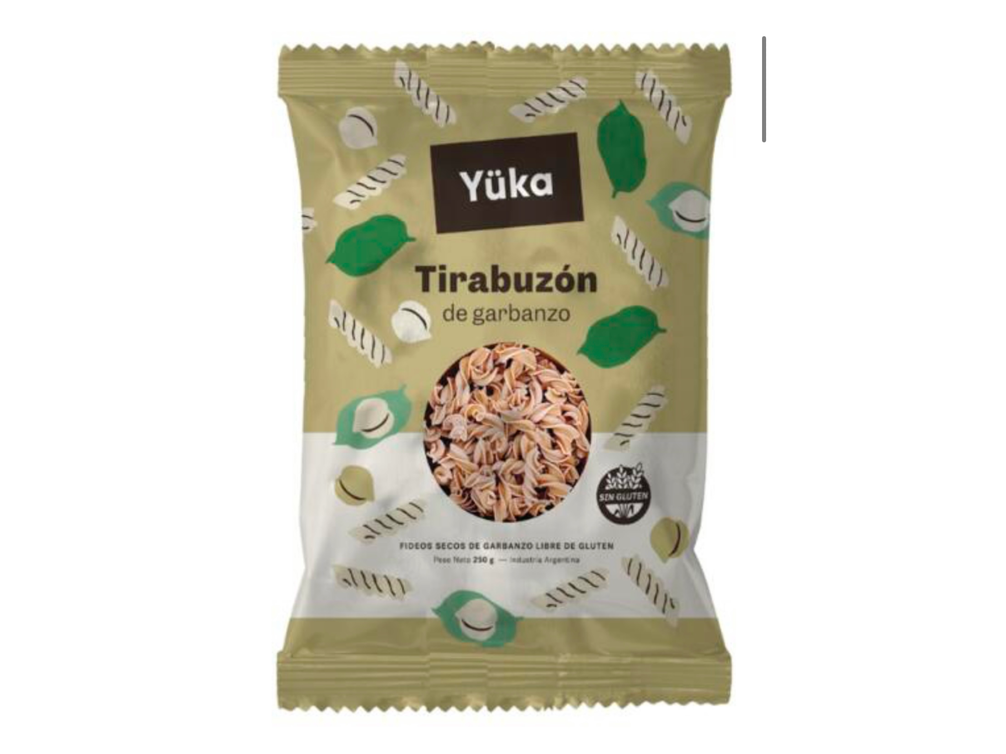 Fideos Tirabuzon de Garbanzo x 250g - Yuka